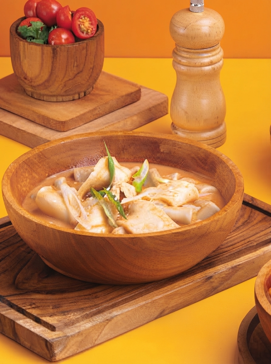 Ready-to-cook Korean tteokbokki kit package for home cooking